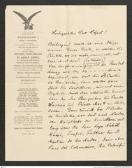 Nachlass Franz Steindachner, Brief von Adolf Lendl an Franz Steindachner (08.07.1910), Inv.Nr. 298.02, Seite 1